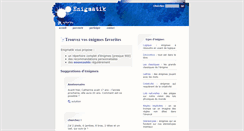 Desktop Screenshot of enigmatik.epikurieu.com