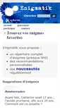 Mobile Screenshot of enigmatik.epikurieu.com